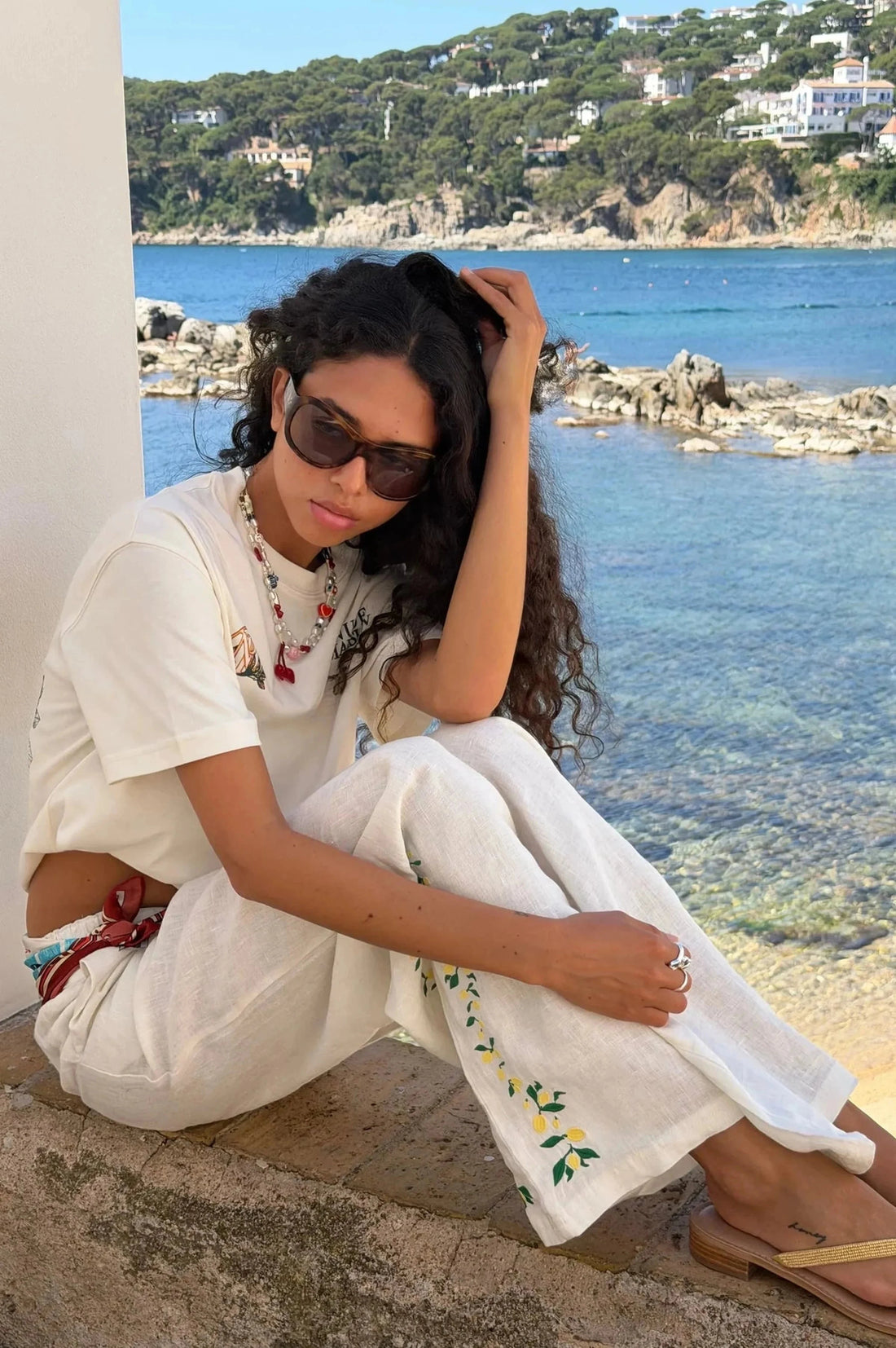 Kimchi Linen Pants White
