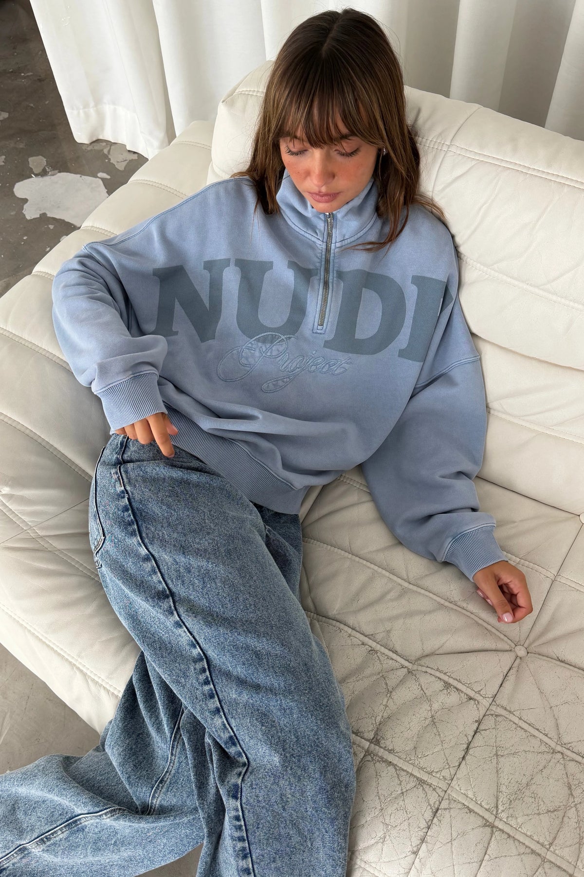 Daegu Quarter-Zip Baby Blue