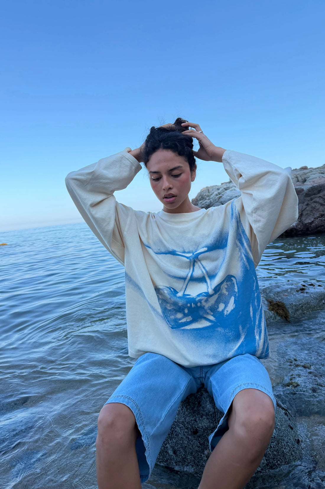 Kisses Long-Sleeve Tee Marshmallow