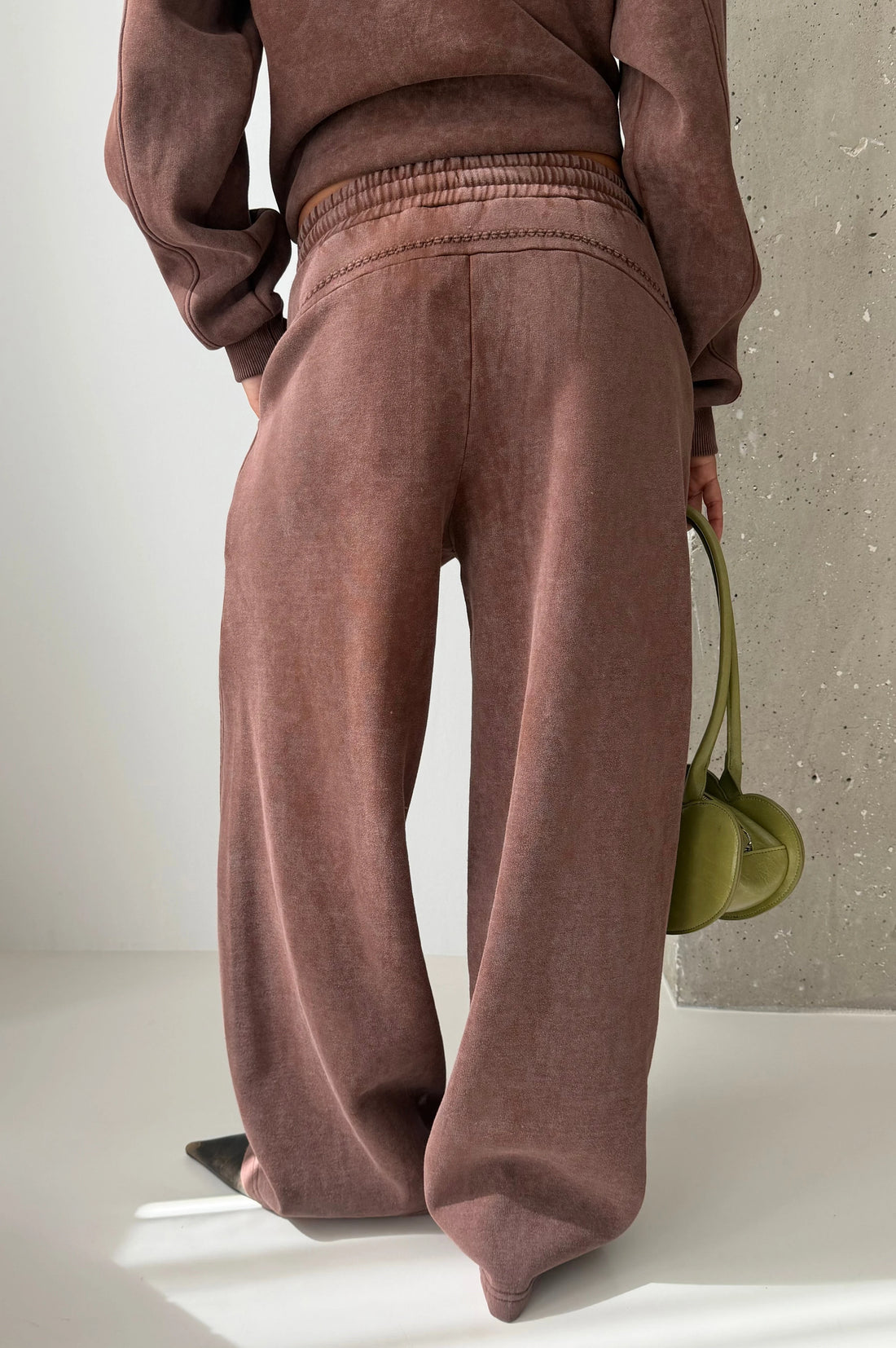 Solid Sweatpants Brown