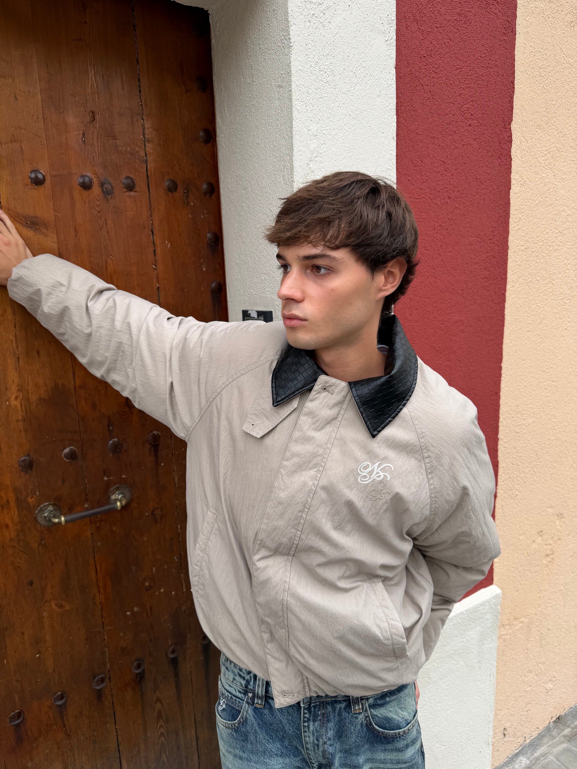 The Freelancer Bomber Jacket Beige