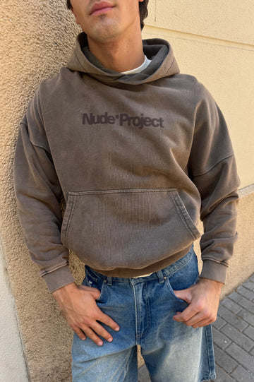 Box Logo Hoodie Brown