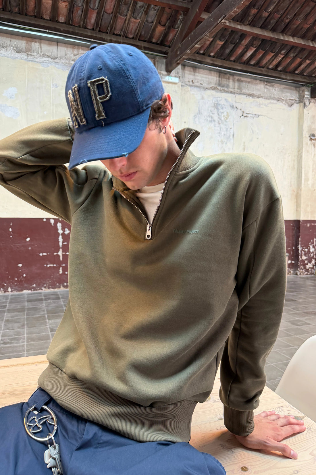 Origins Quarter-Zip Khaki