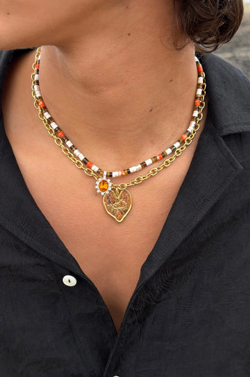 Famara Necklace Orange