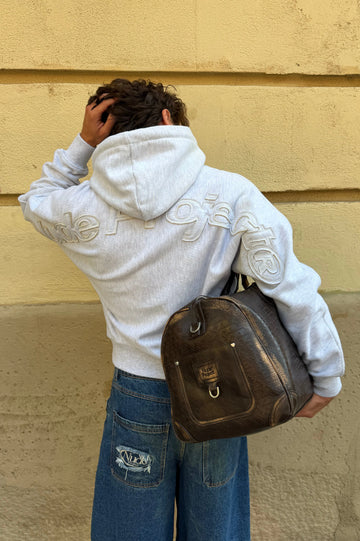 Marble Hoodie Grey Melange