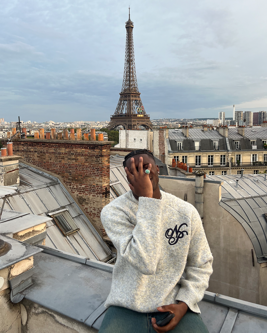Le Marais Knit Sweater Grey Melange