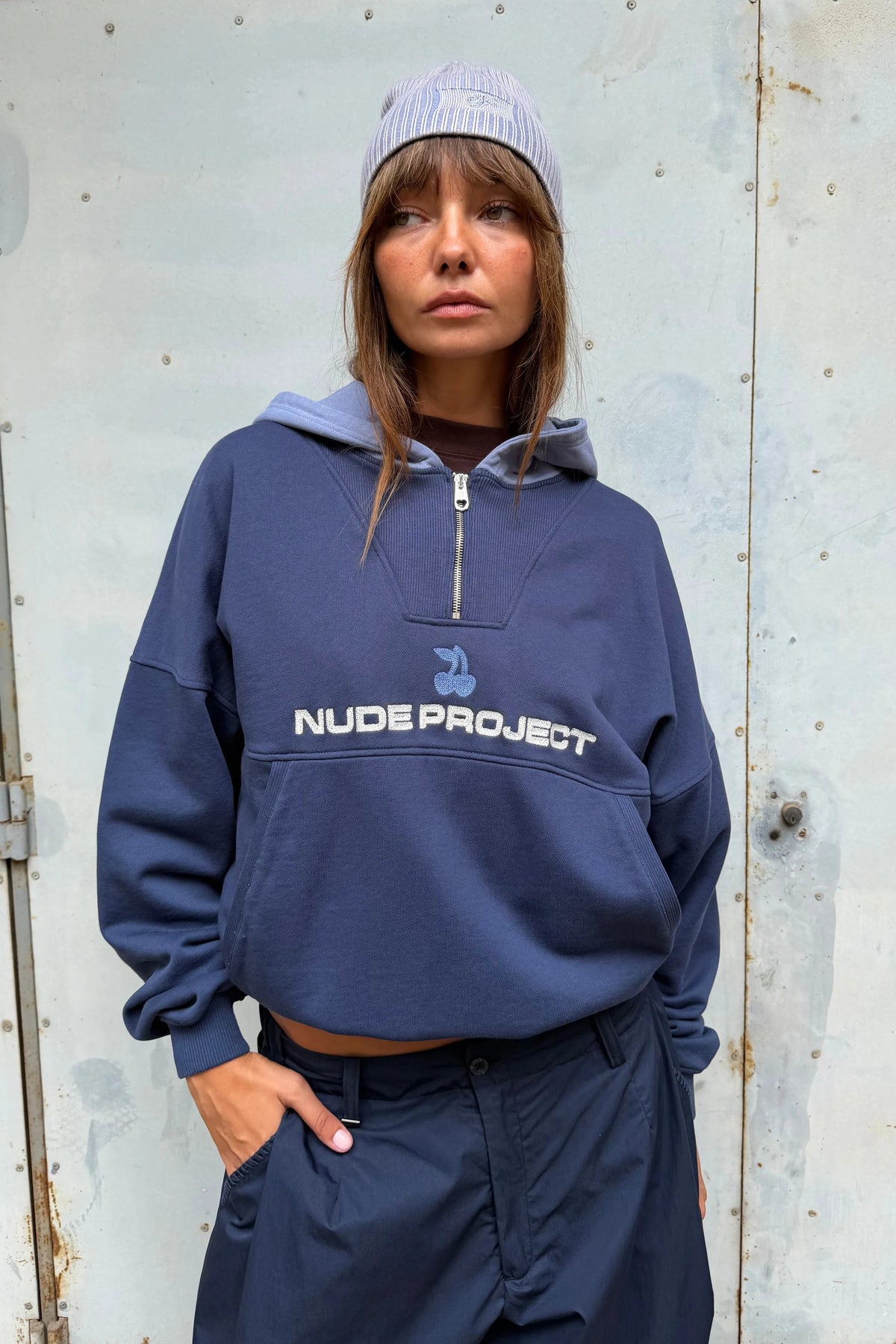 Jinju Hoodie Navy