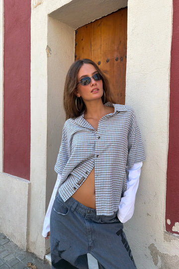 Palier Double Sleeve Shirt Navy