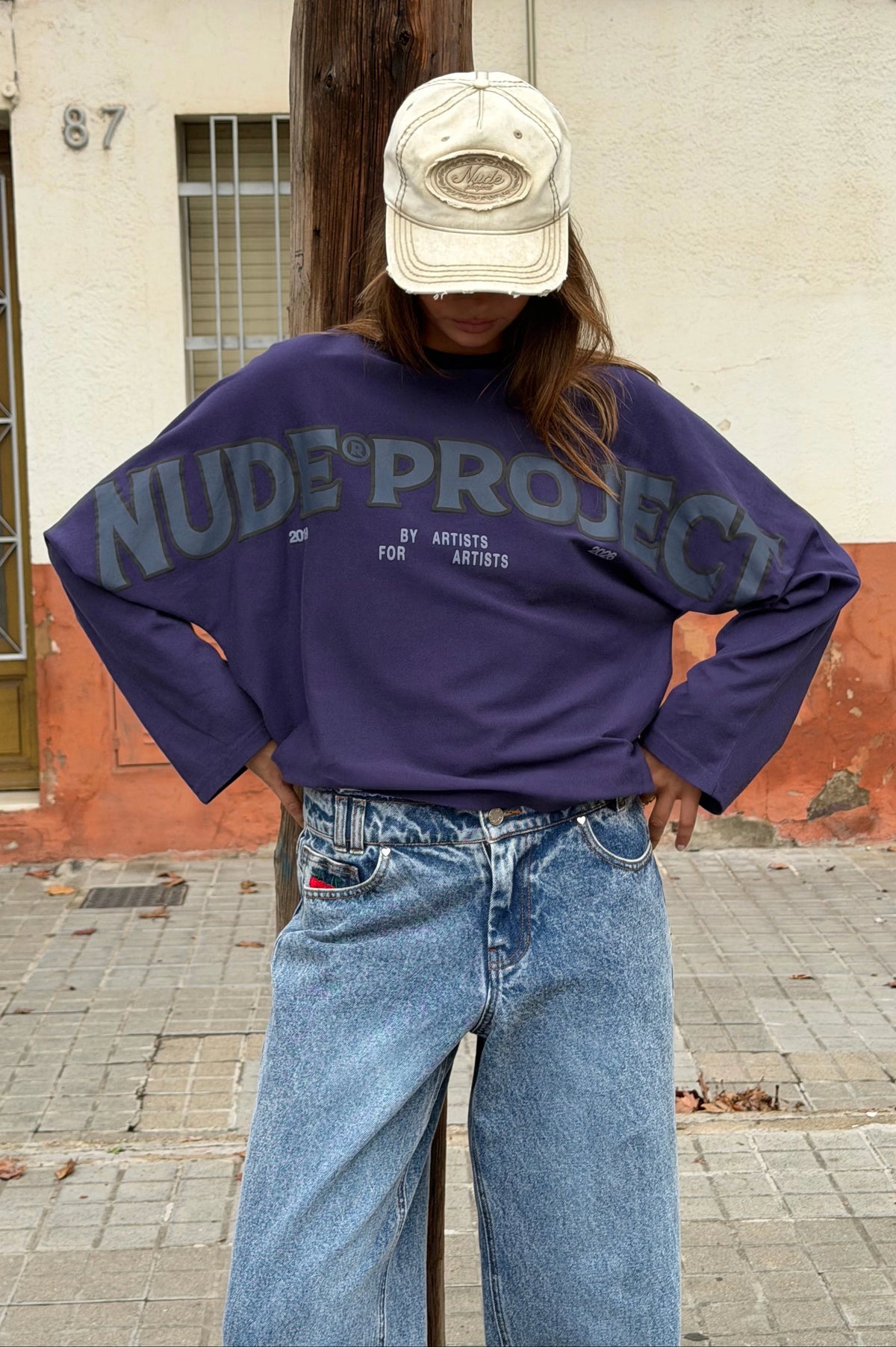 Macro Long-Sleeve Tee Navy