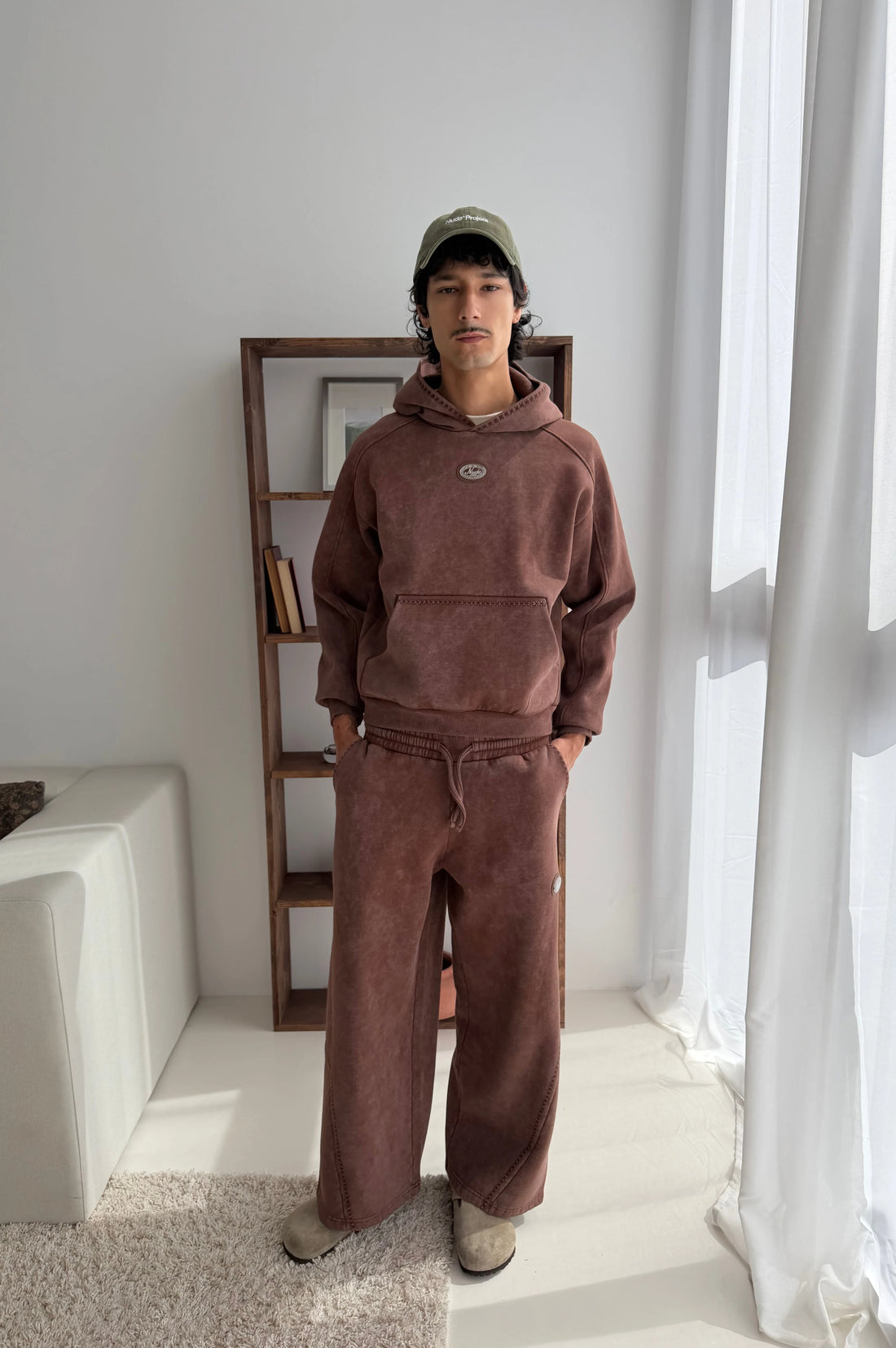 Solid Sweatpants Brown