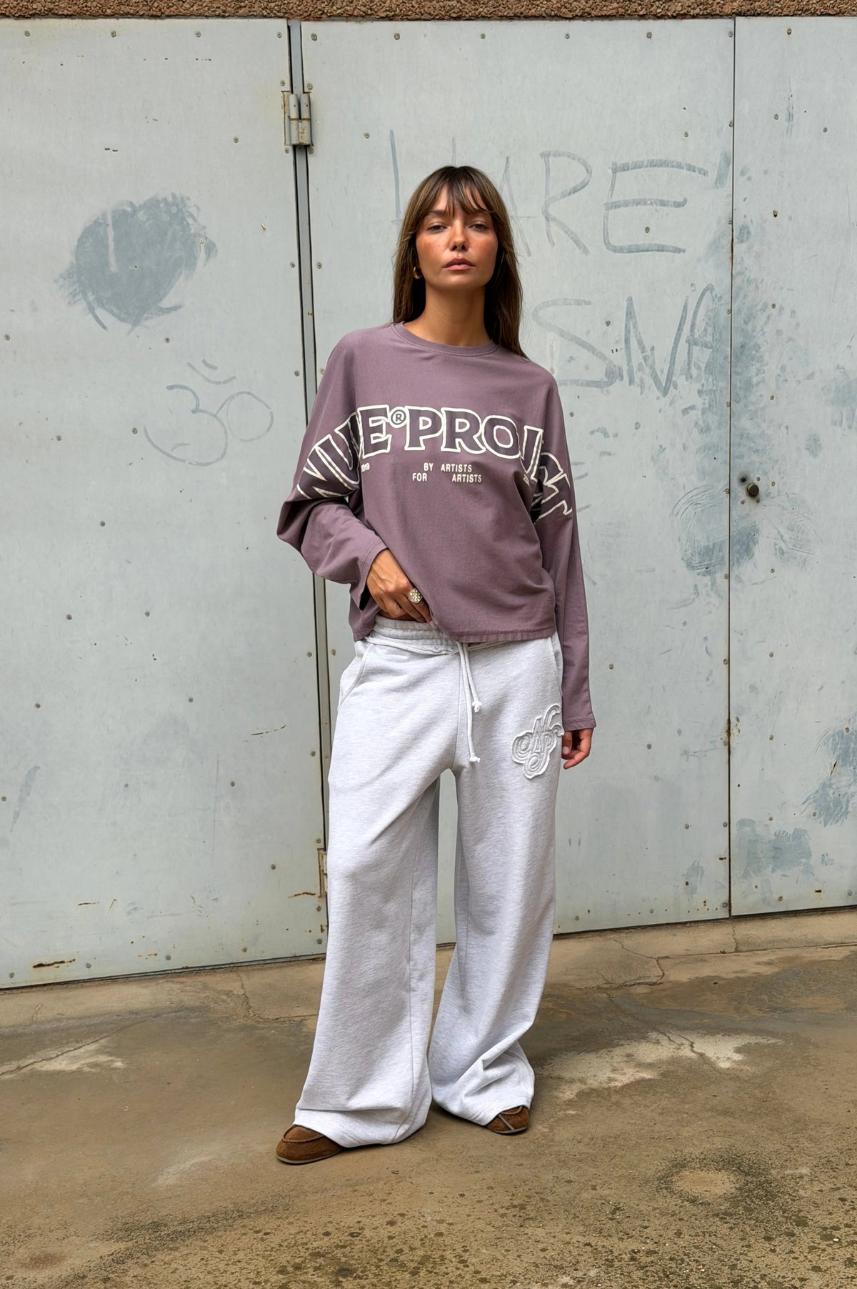 Macro Long-Sleeve Tee Lilac