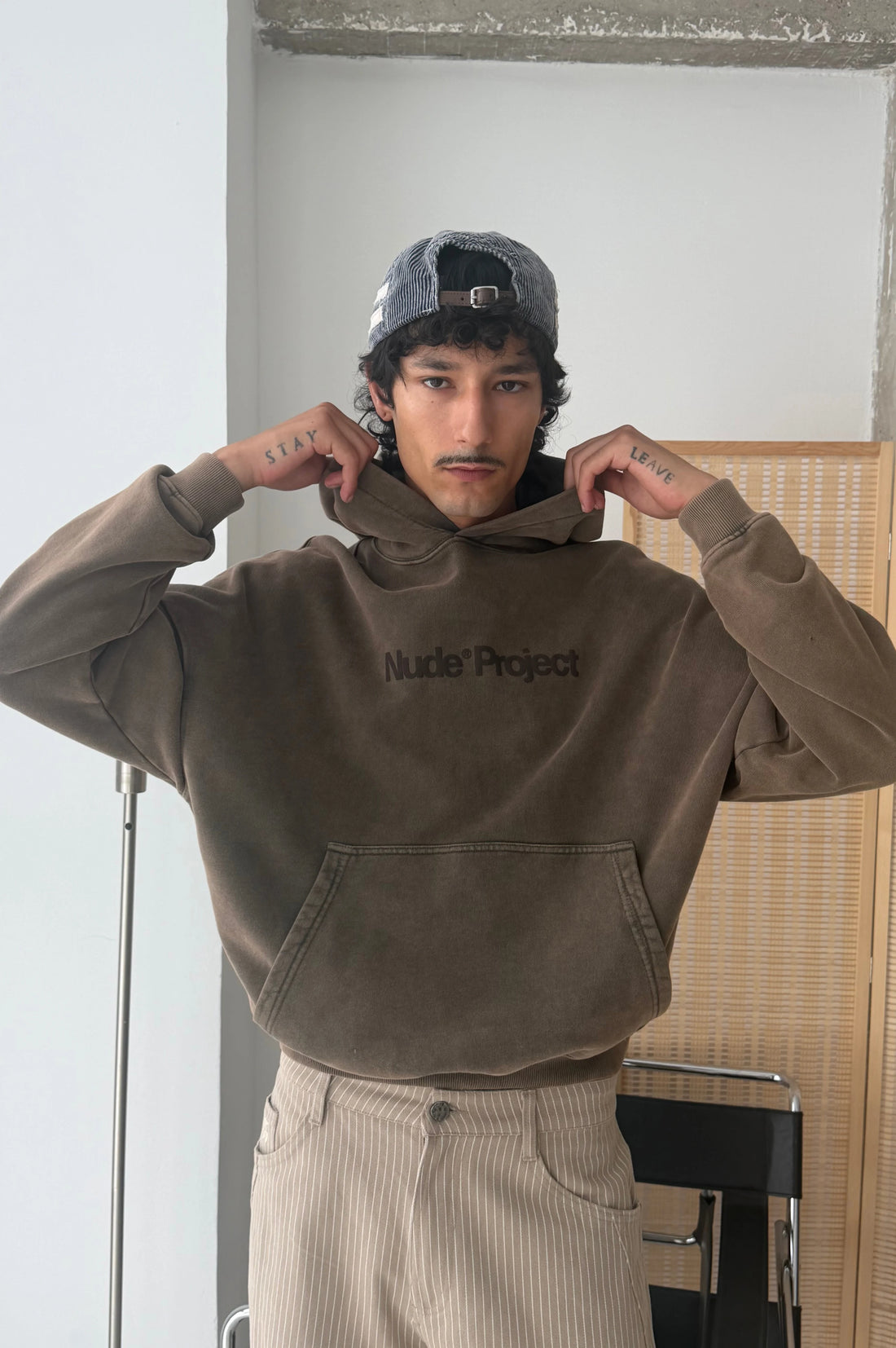 Box Logo Hoodie Brown