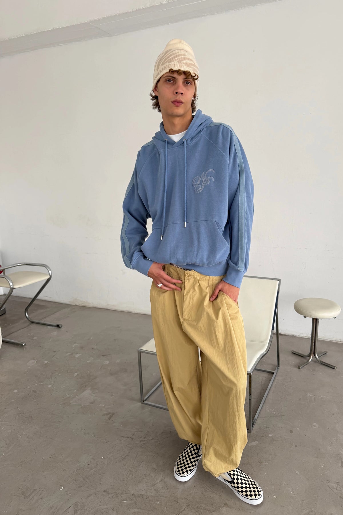 Script Hoodie Blue