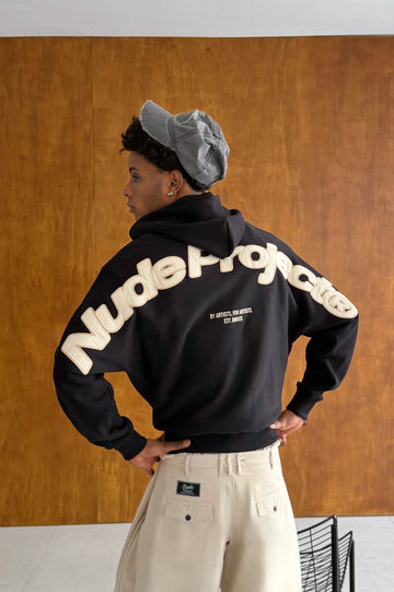 Beast Zip-up Hoodie Black