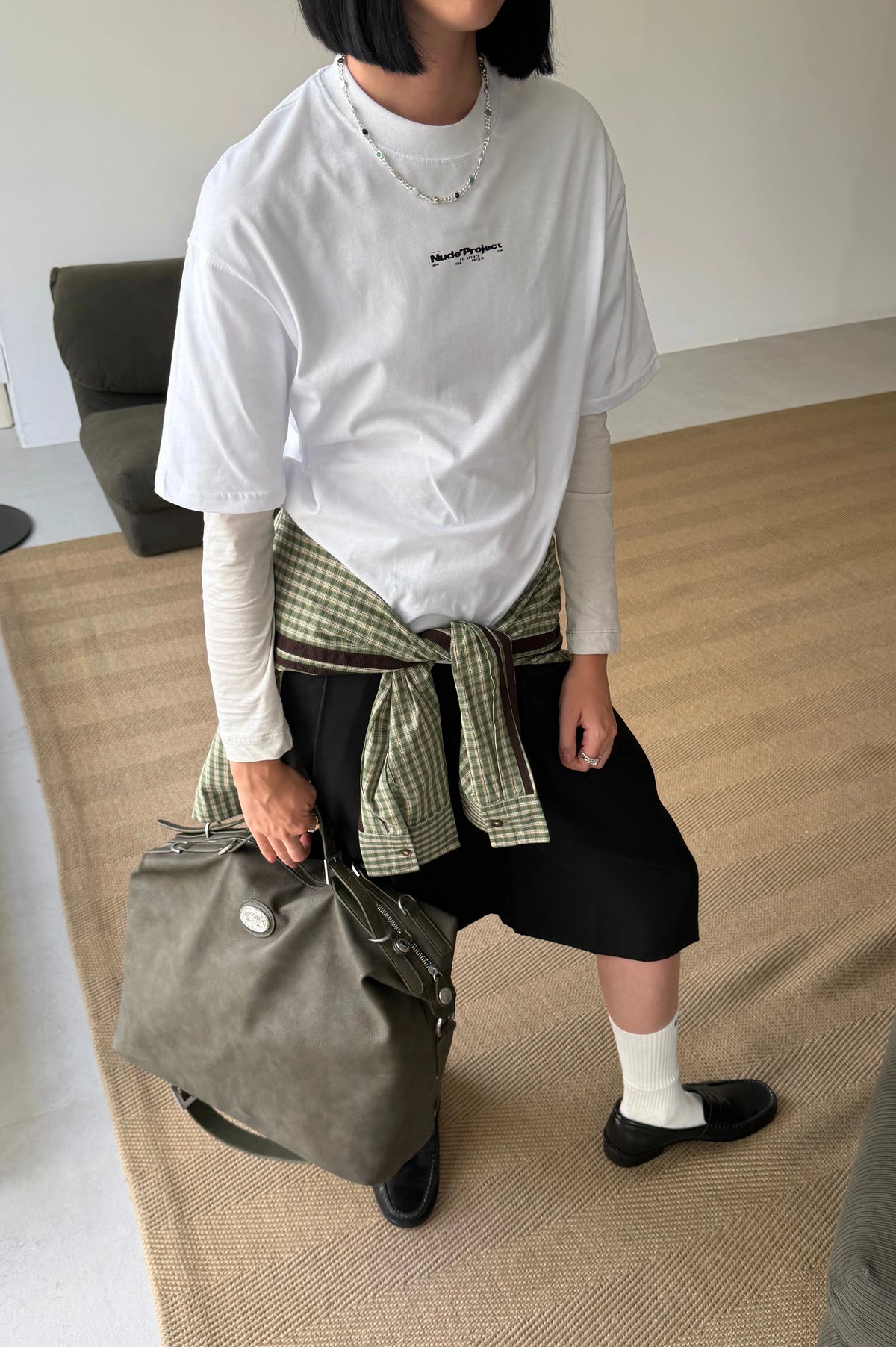 Carmin Tee White