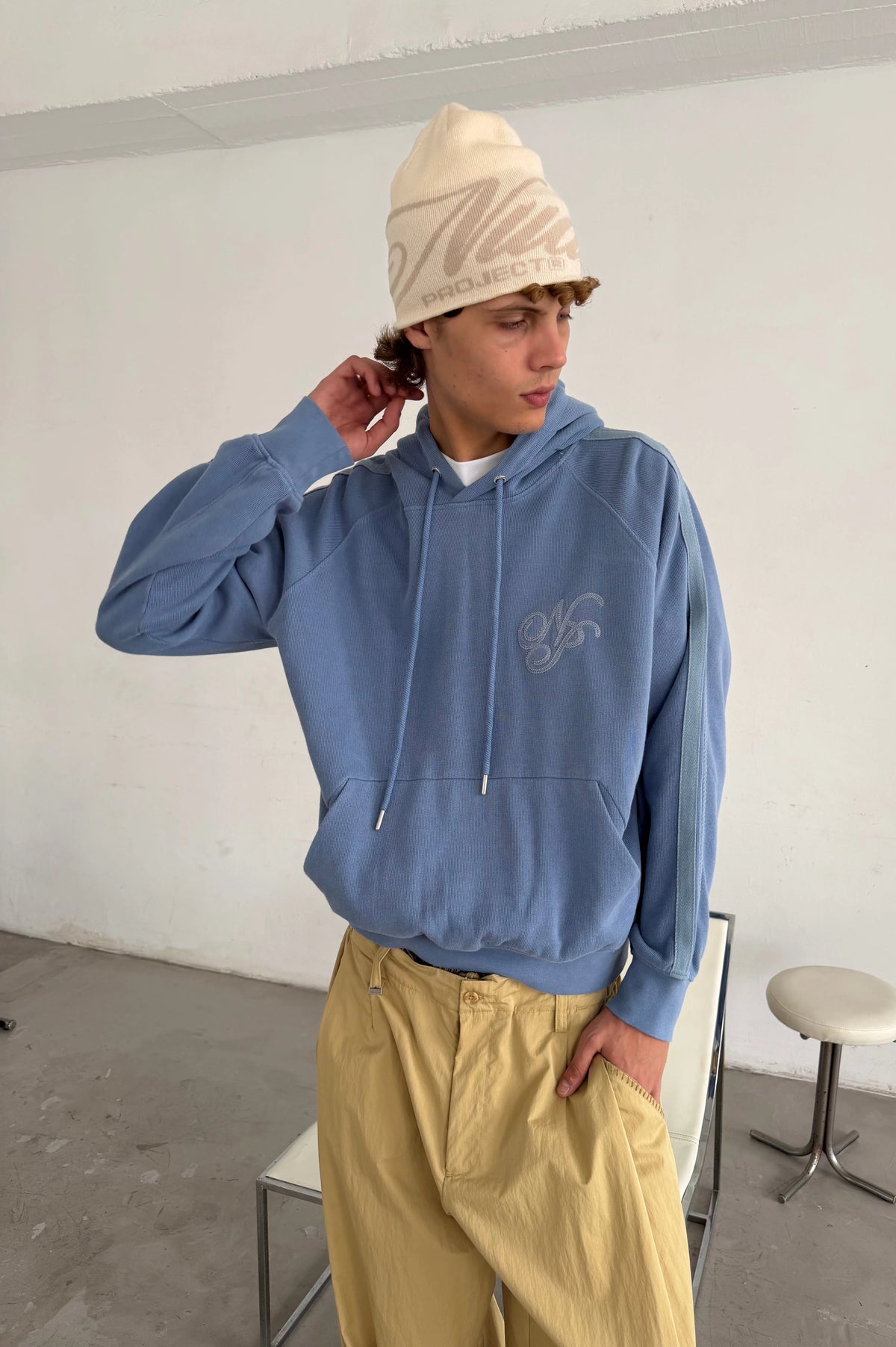 Script Hoodie Blue
