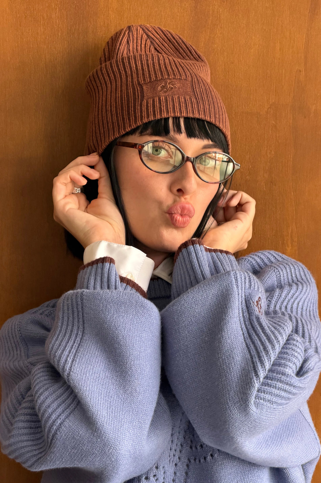 Miso Condom Beanie Brown