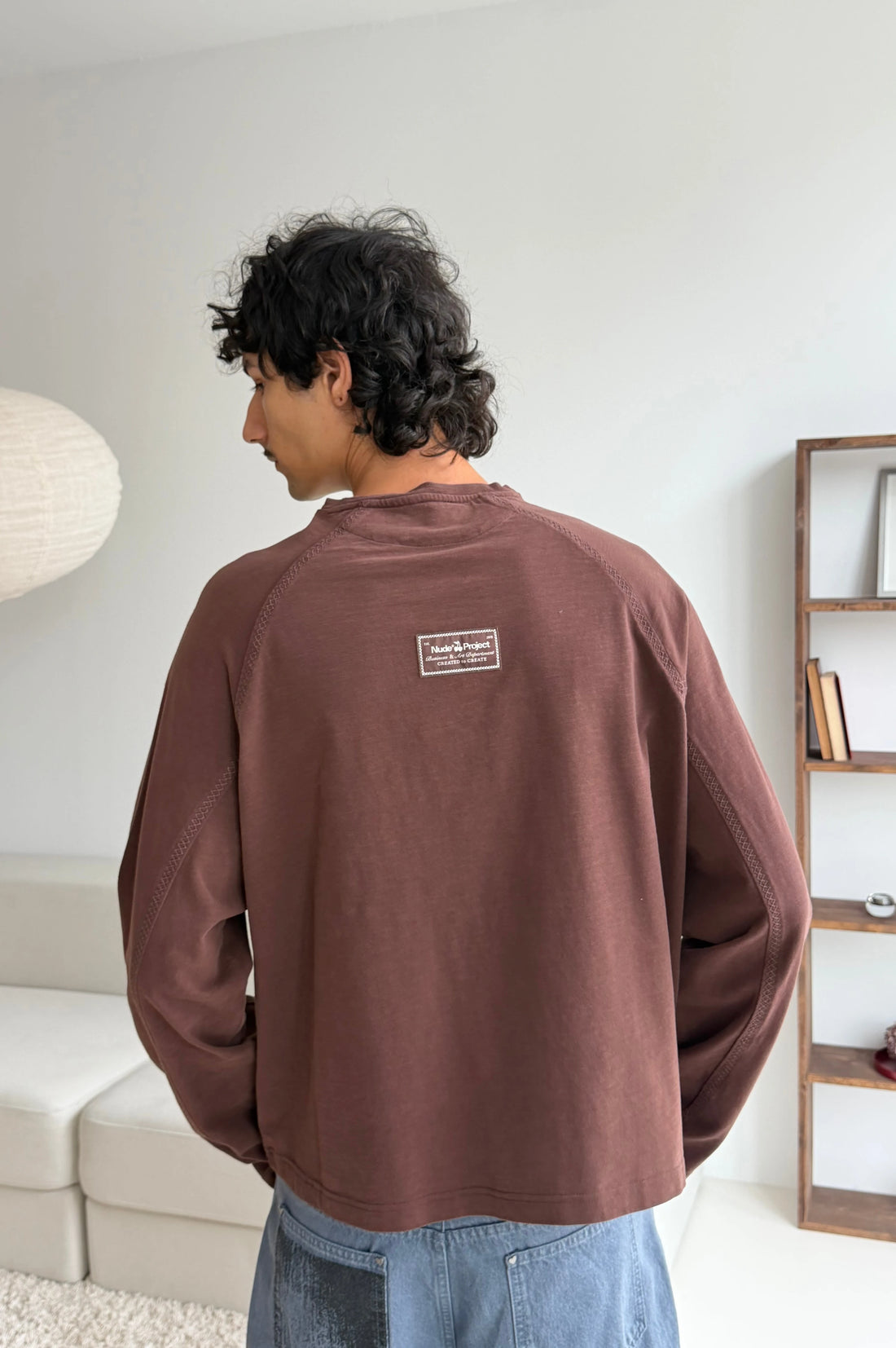 Basic Long-Sleeve Tee Brown