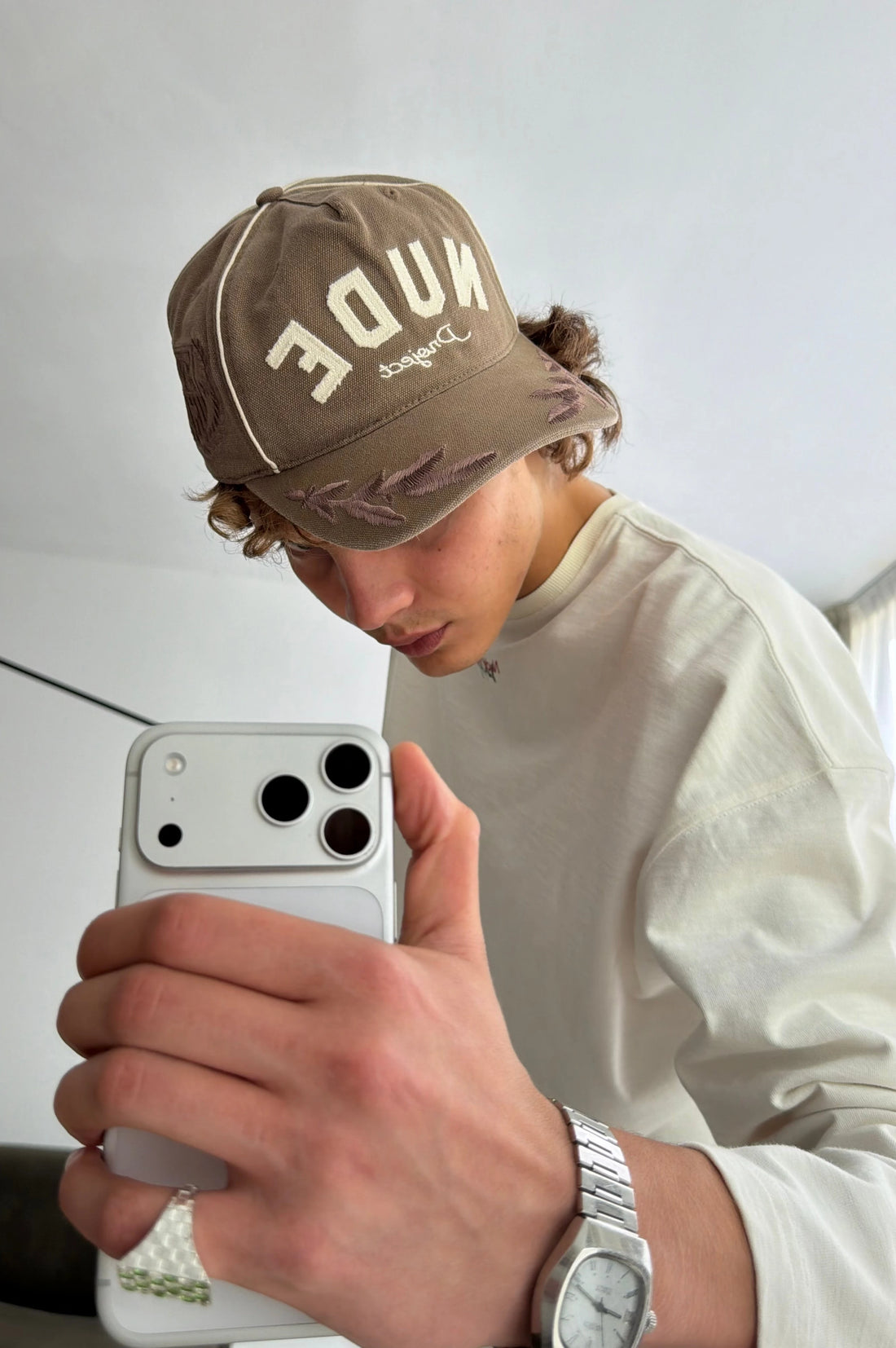 Nude Varsity Cap Sand