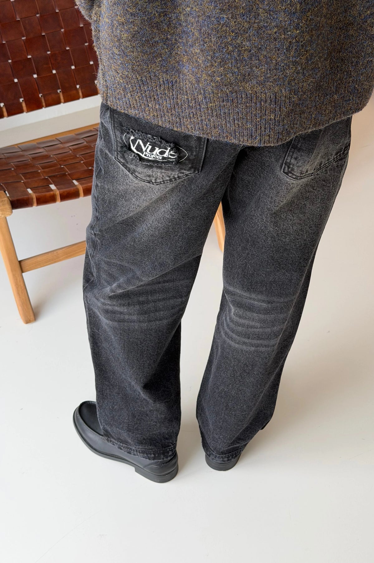 Basic Straight Jeans Black