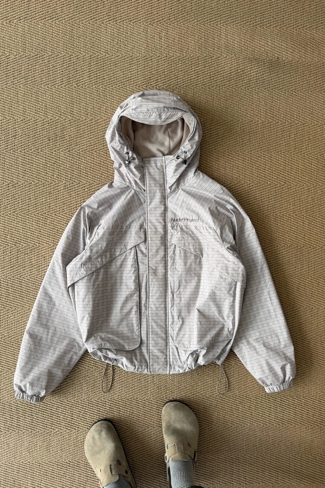 Checked Windbreaker Jacket