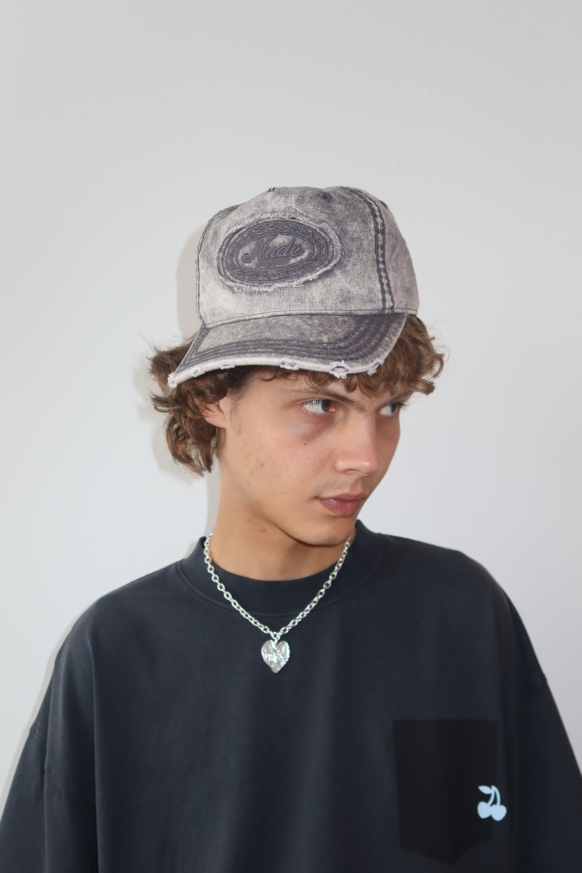 Laurel Denim Cap Washed Black