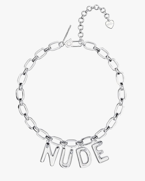 LETTER CHAIN SILVER