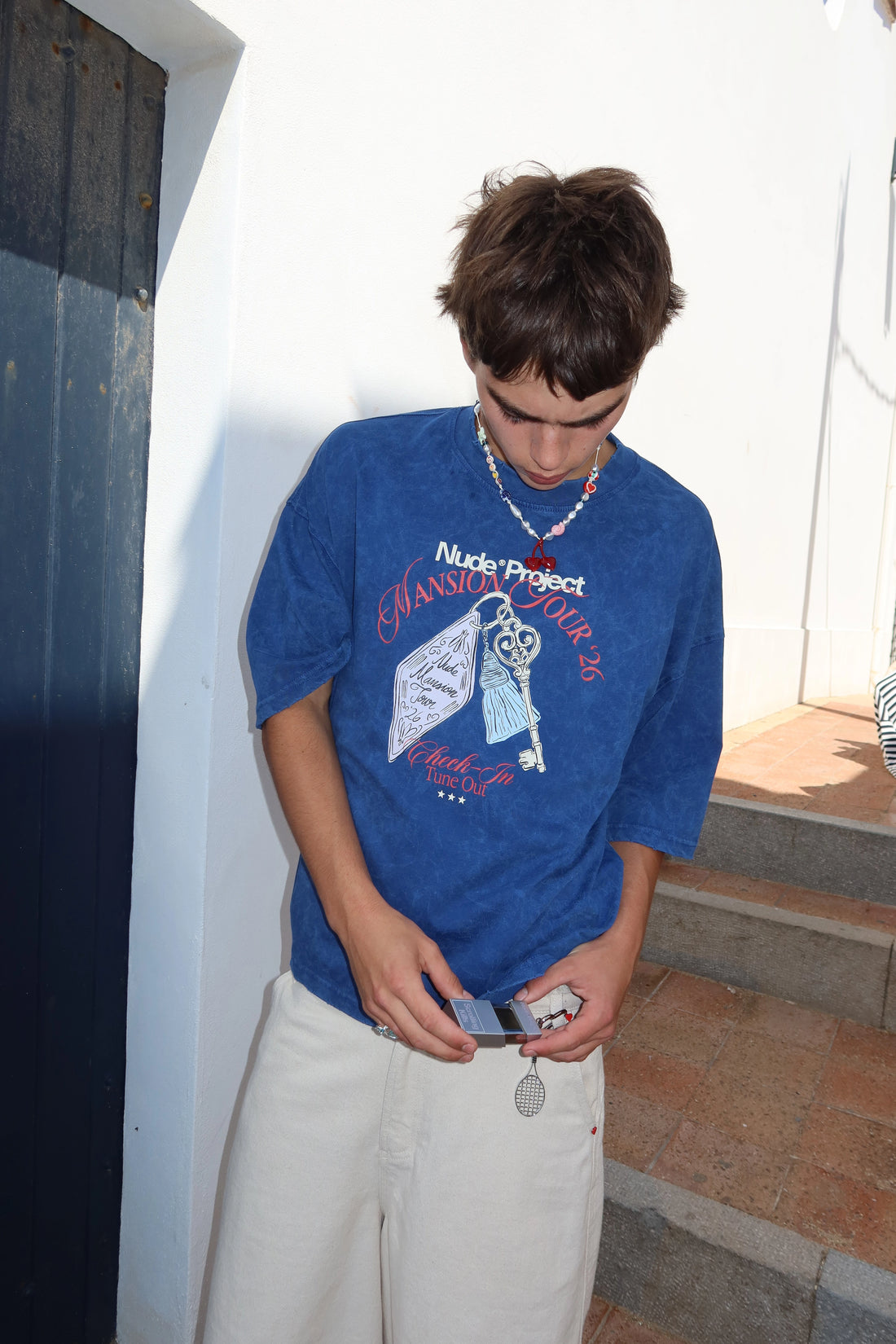 Mansion Key Tee Navy