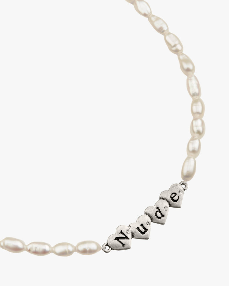 Sweet Pearl Necklace Silver