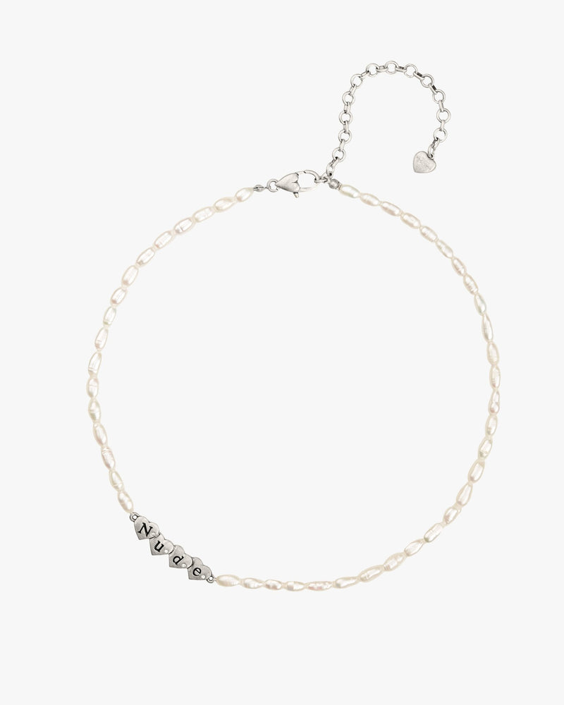 Sweet Pearl Necklace Silver