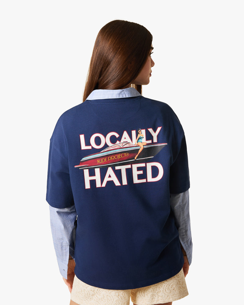LOCALLY HATED TEE NAVY