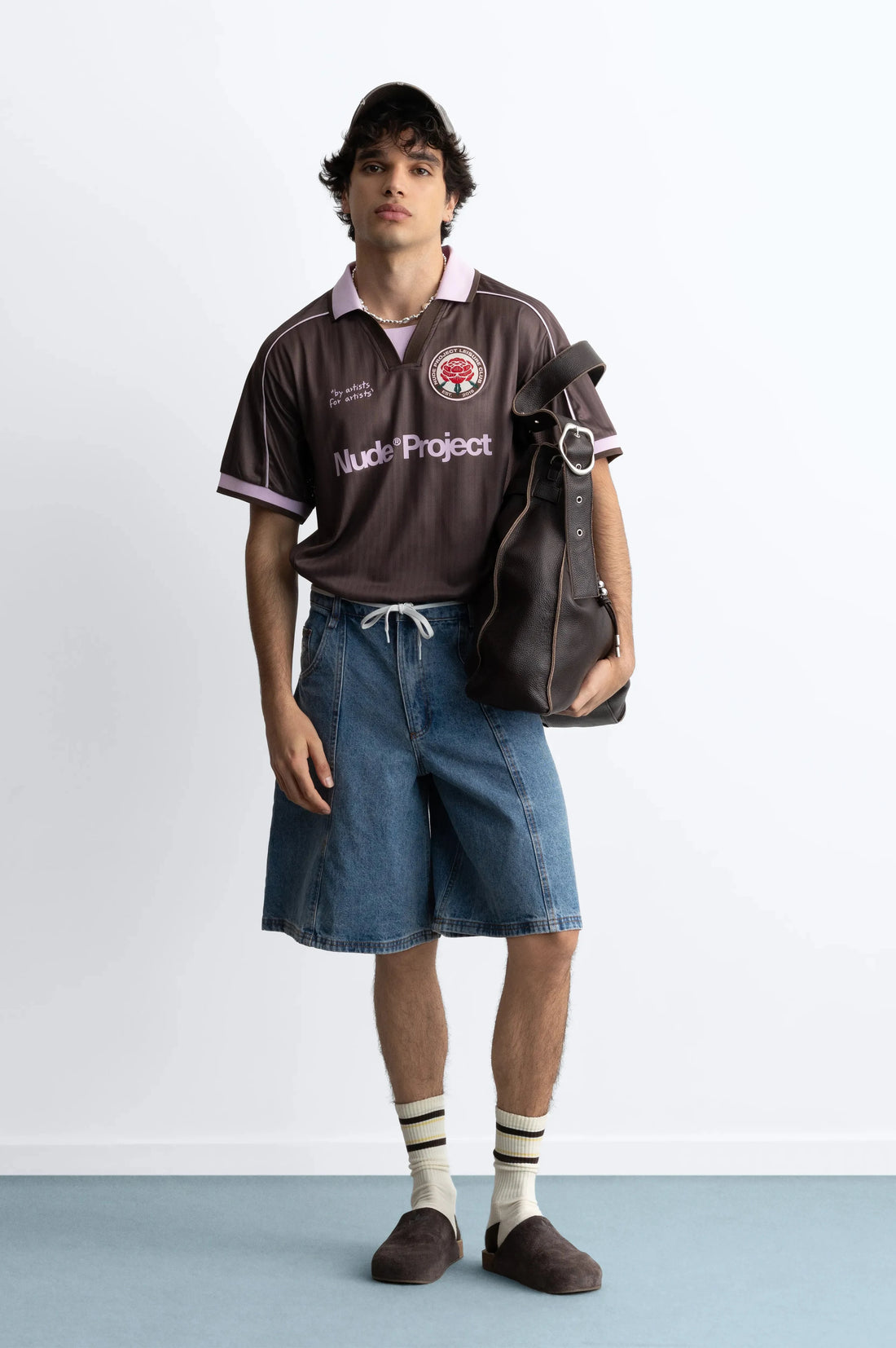 Basic Football Tee Brown