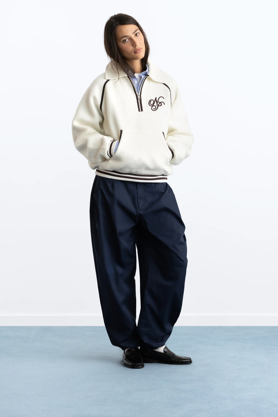 Teddy Quarter-Zip Marshmallow