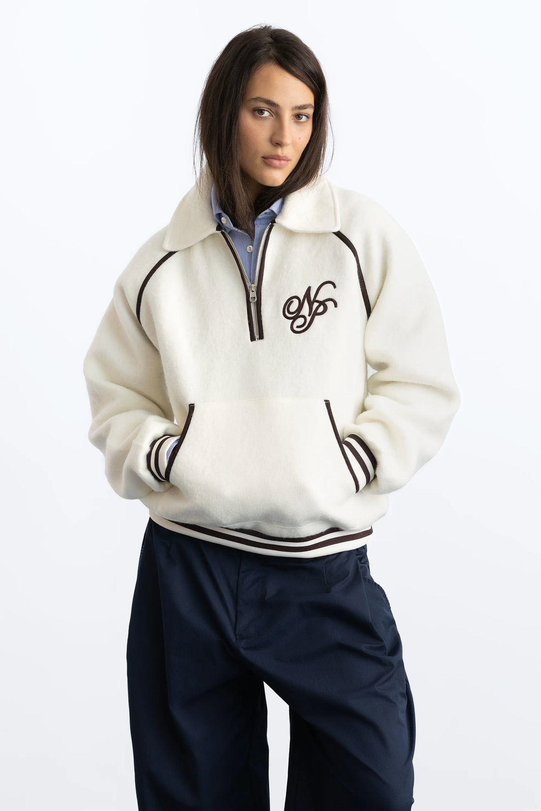 Teddy Quarter-Zip Marshmallow