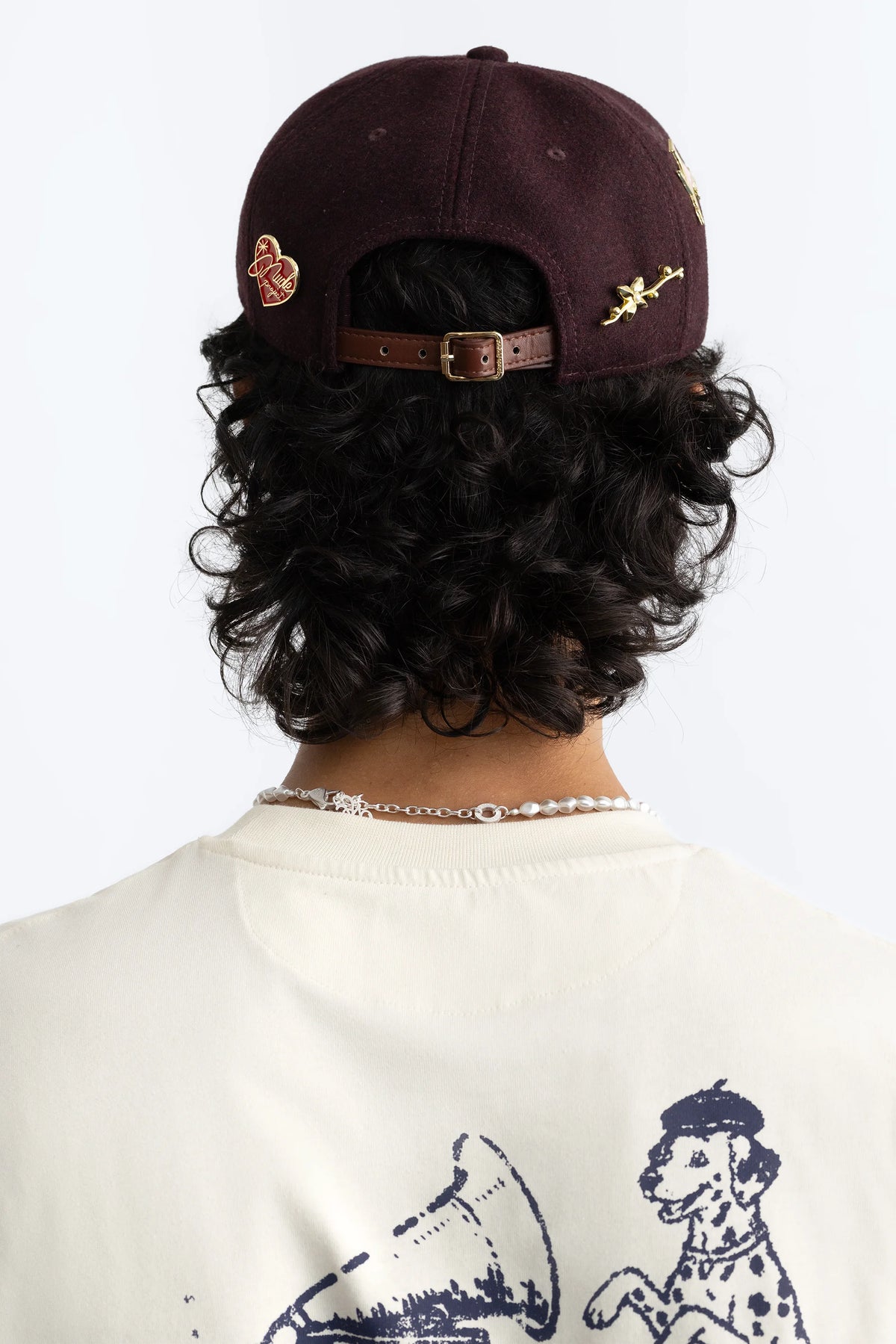 Script Cap Burgundy