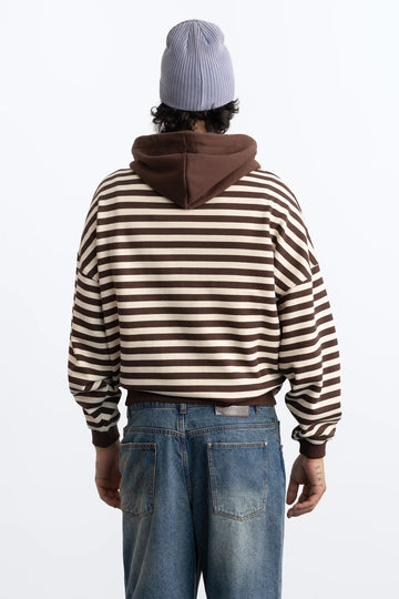 Clyde Zip-Up Hoodie Brown