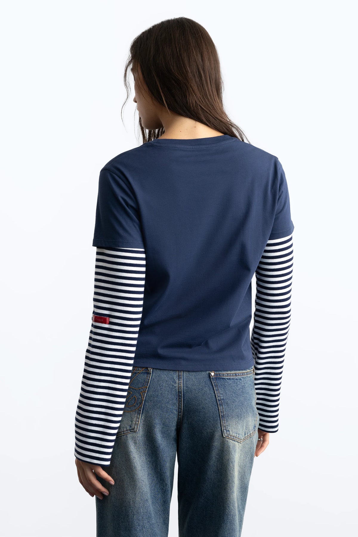 Britpop Double-Layer Long-Sleeve Tee
