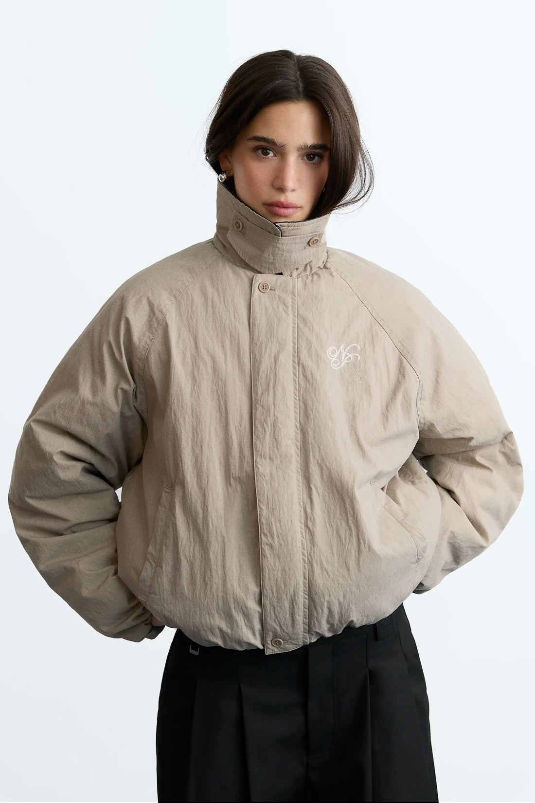 The Freelancer Bomber Jacket Beige