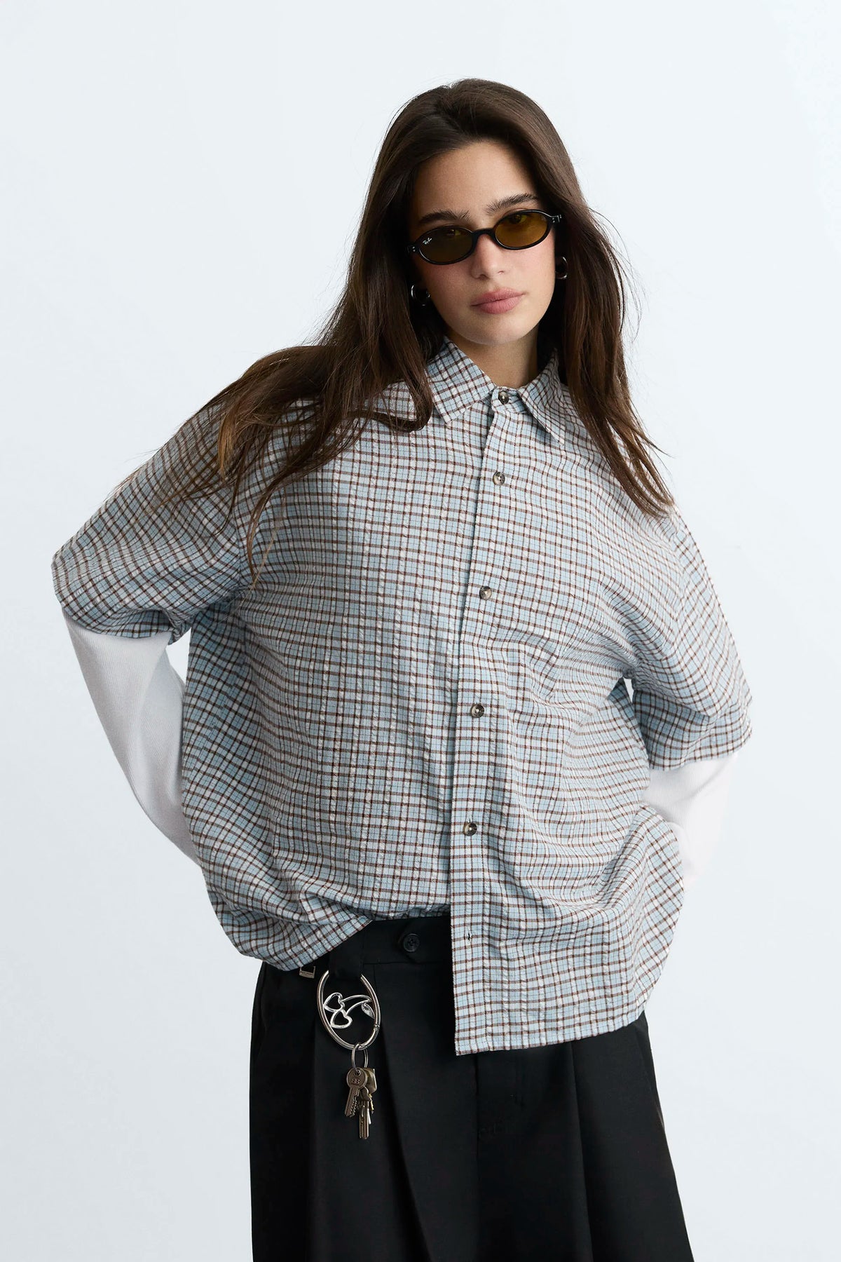 Palier Double Sleeve Shirt Navy