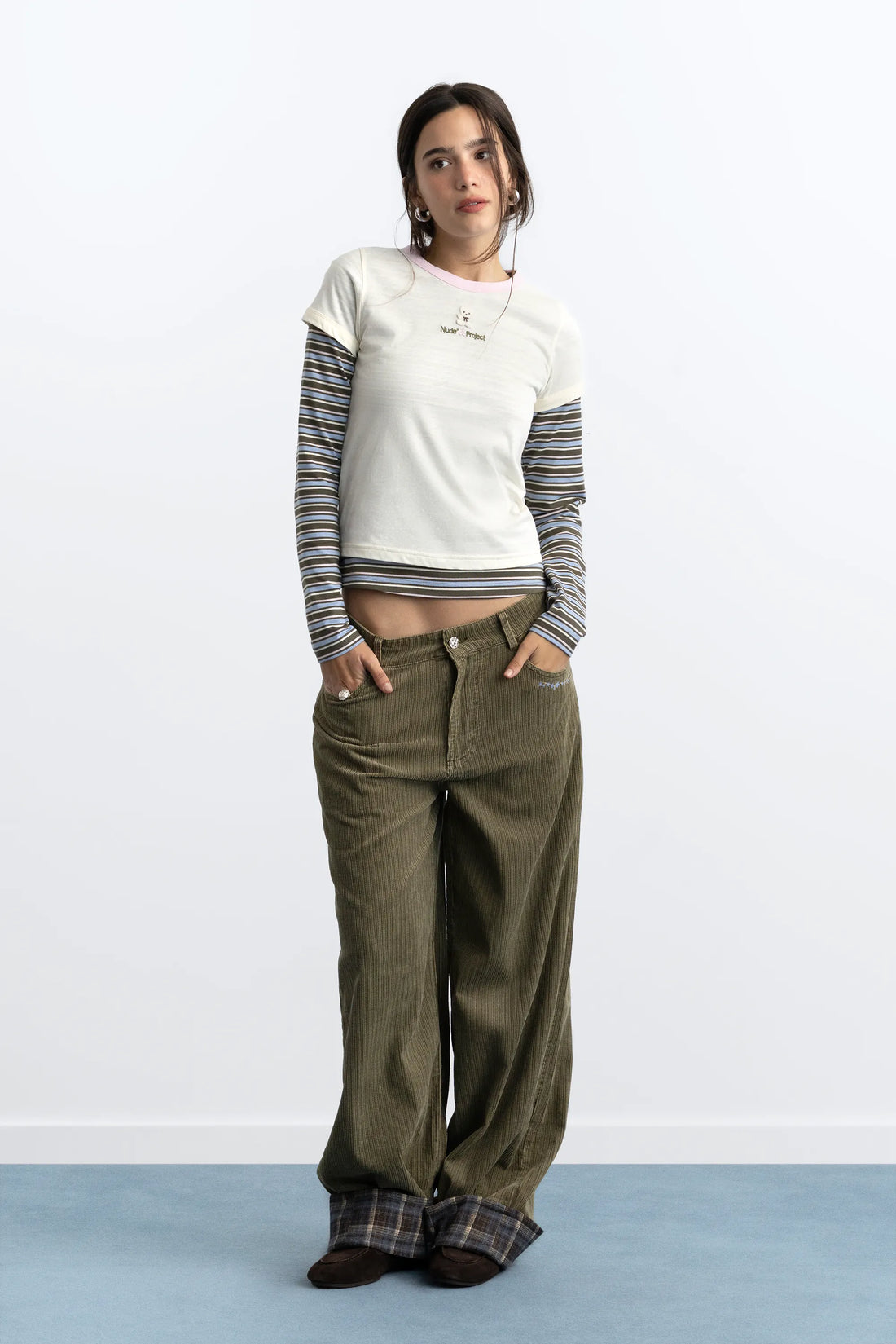 Director Corduroy Pants Green