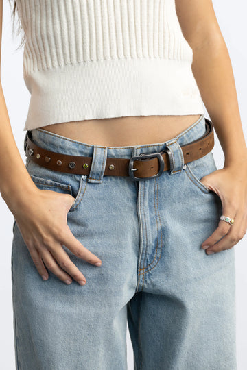 Gem Leather Belt