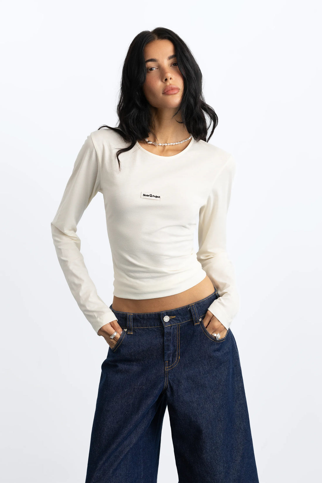 Basic Long-Sleeve Tee White