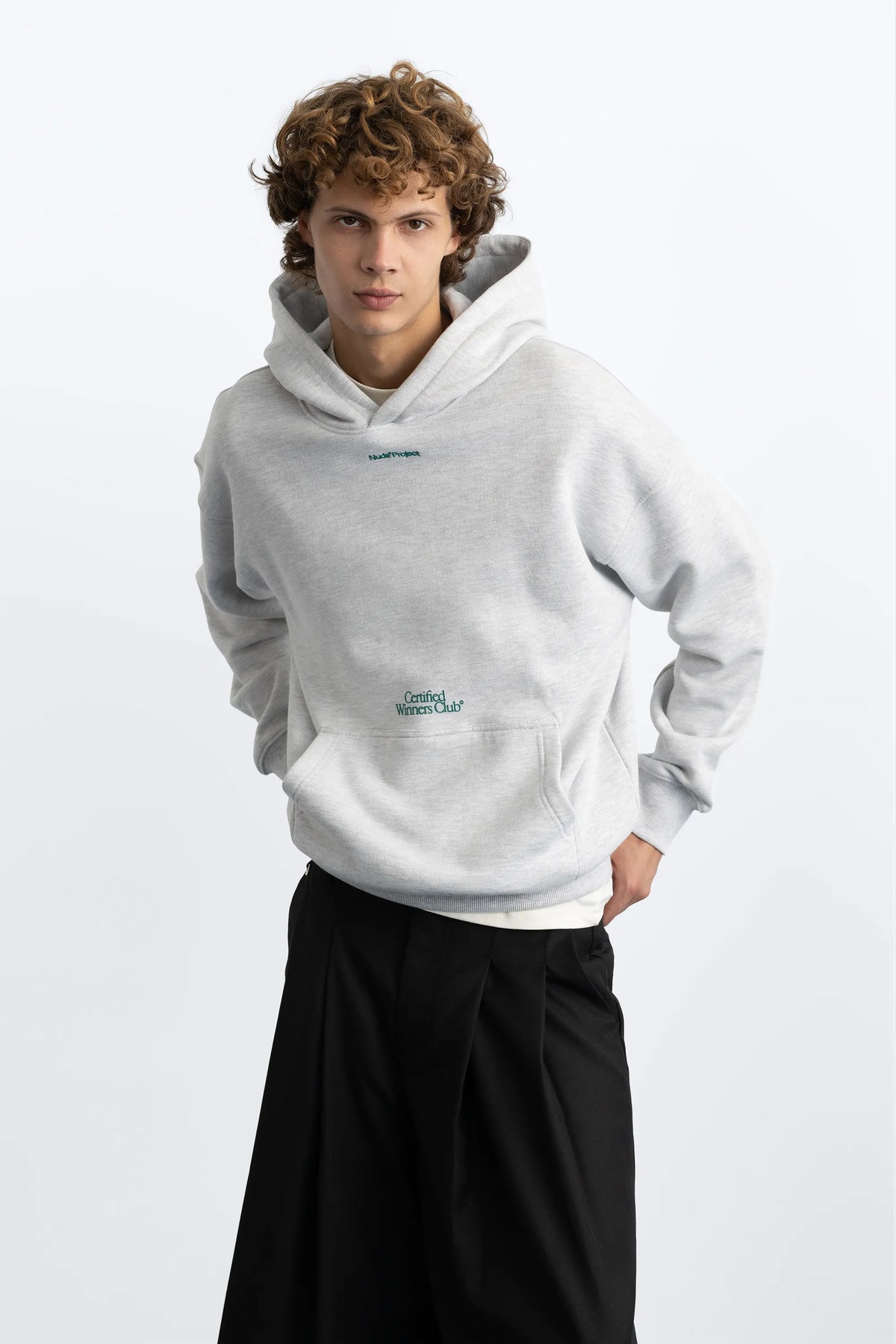 Winner Hoodie Grey Melange