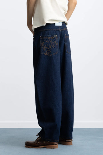 Barrel Jeans Raw Indigo