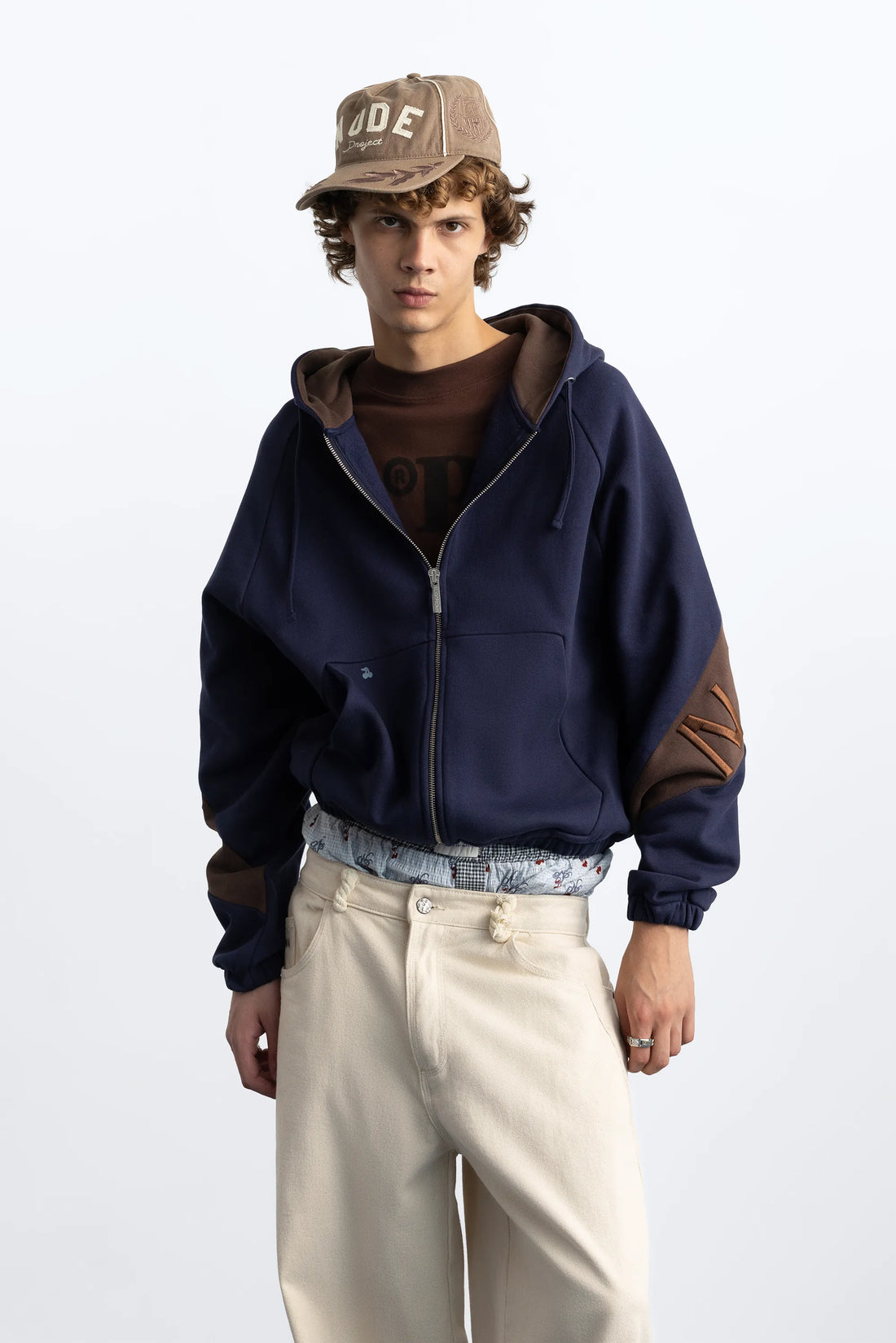 United Zip-Up Hoodie Navy