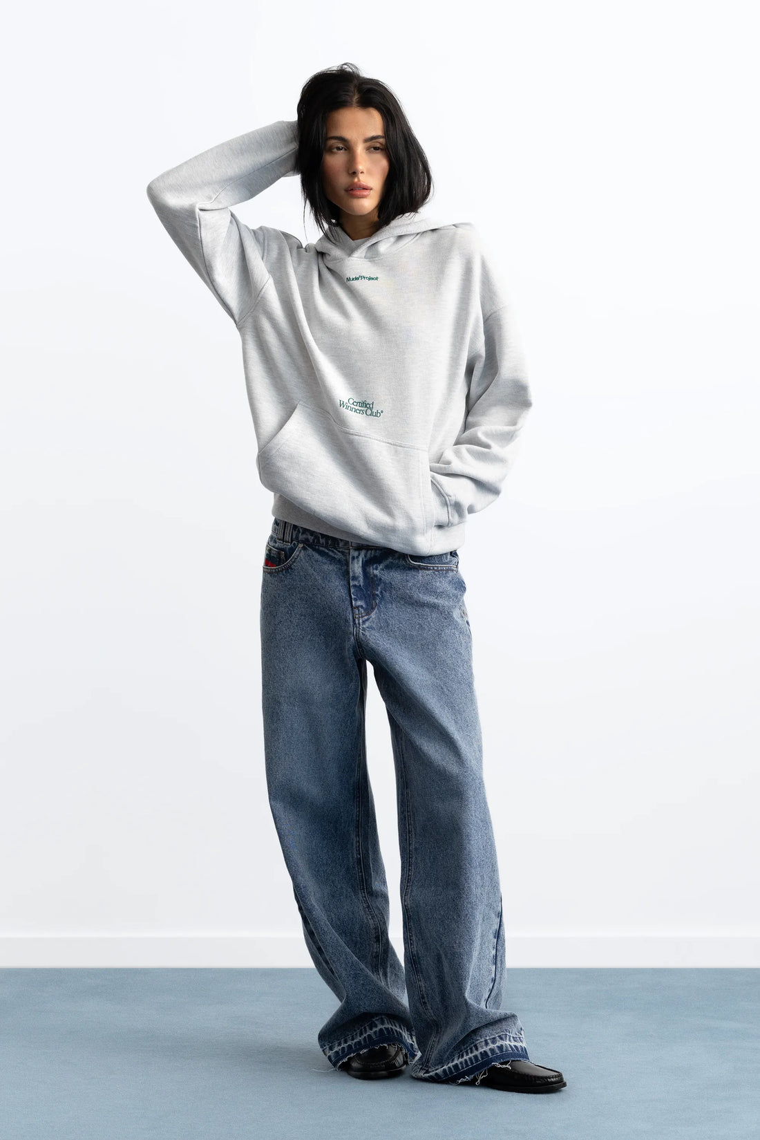 Winner Hoodie Grey Melange