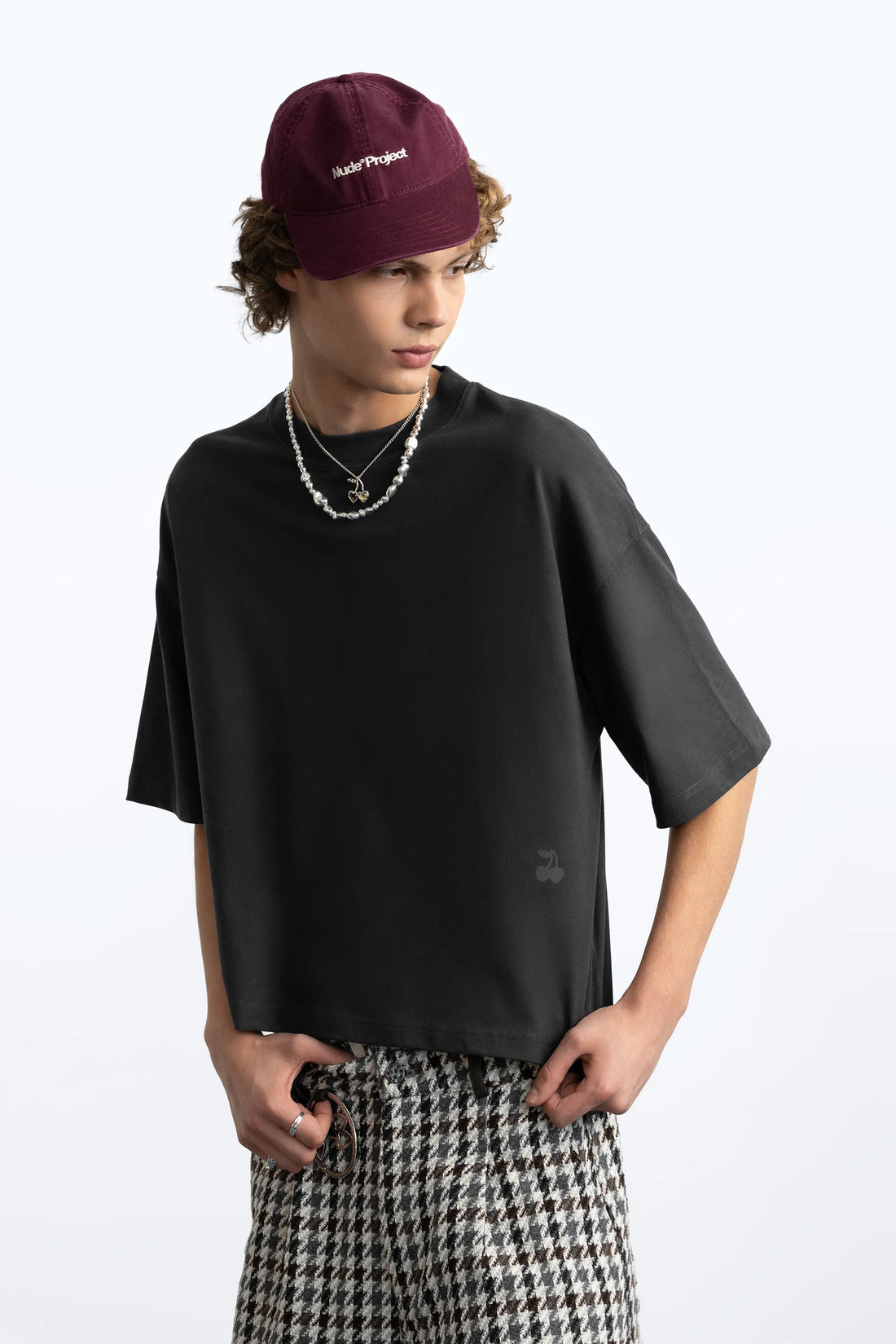 Block Tee Ash