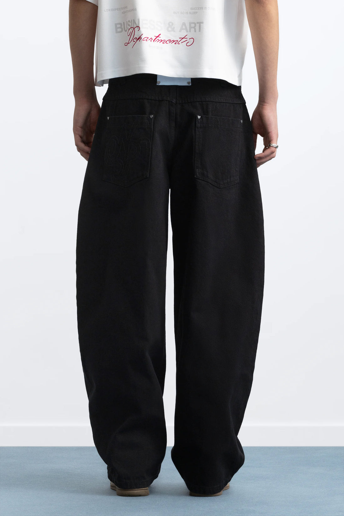 Barrel Jeans Black
