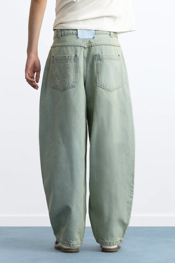 Barrel Jeans Acid Wash