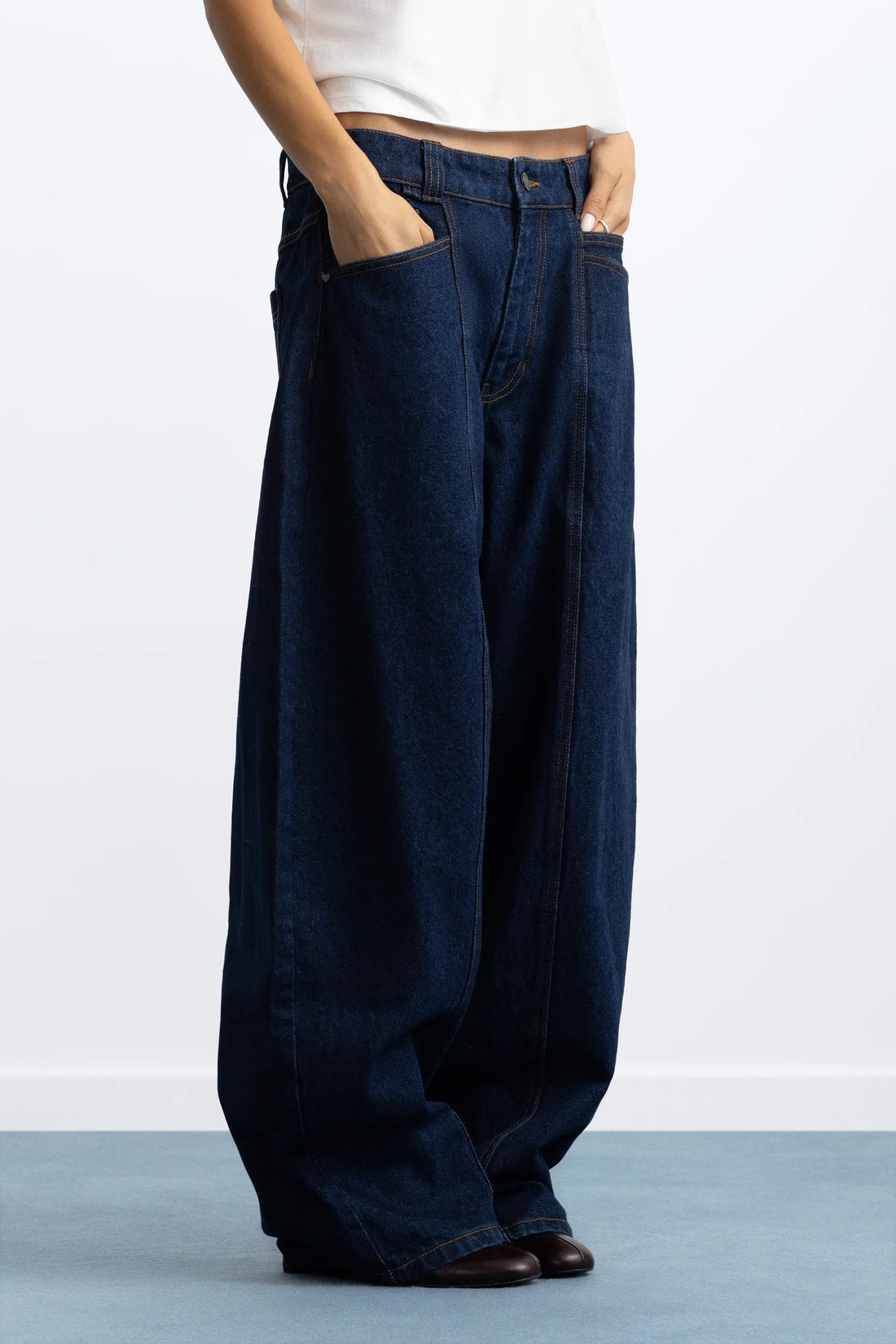 Barrel Jeans Raw Indigo